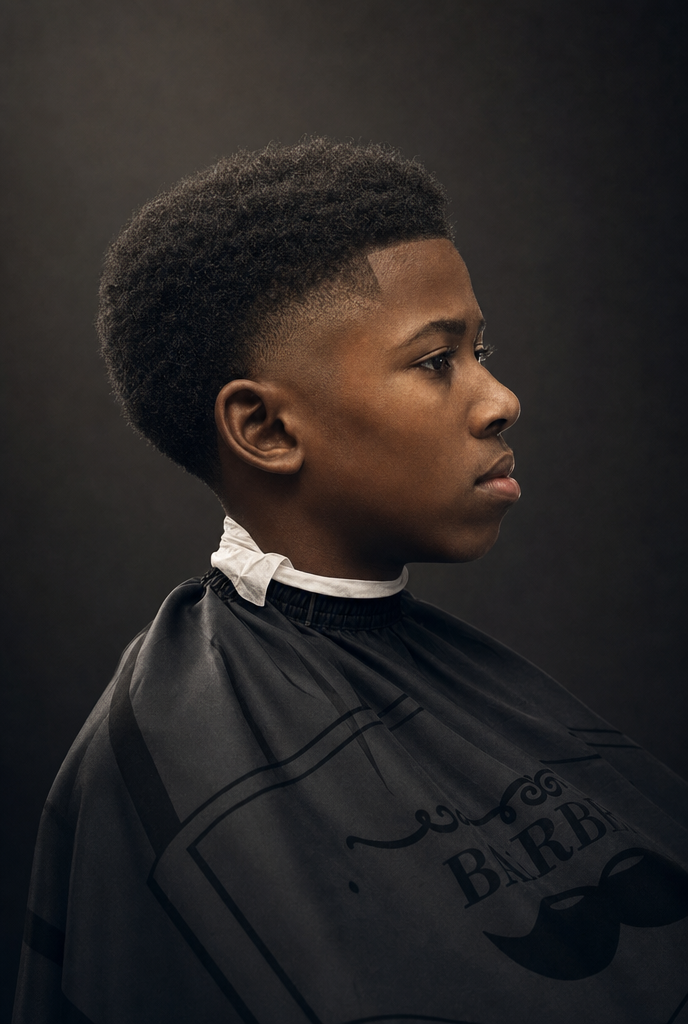 Corte infantil con fade, servicio de Corte De Niños en Anyelo RD Barbershop