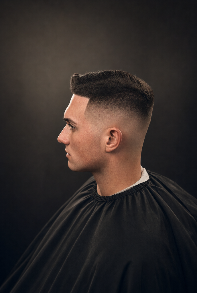Corte y arreglo de barba para caballero mayor en Anyelo RD Barbershop